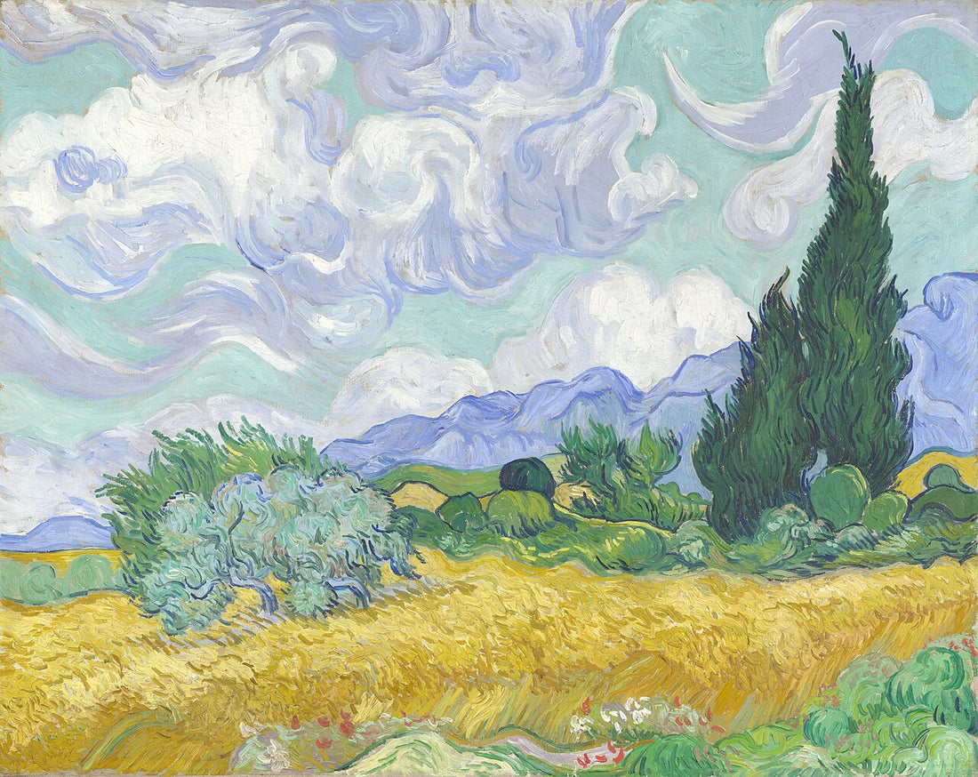 Wheat Field with Cypresses, Vincent van Gogh (1889)