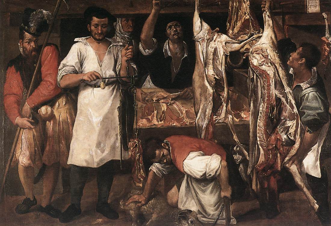 Annibale Carracci, The Butcher's Shop (c.1583)