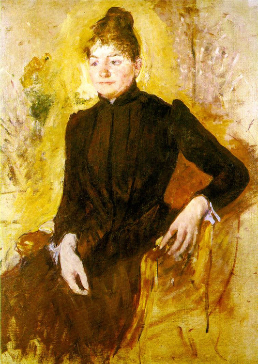 Mary Cassatt, Woman in Black (1882), pensive midlife portrait