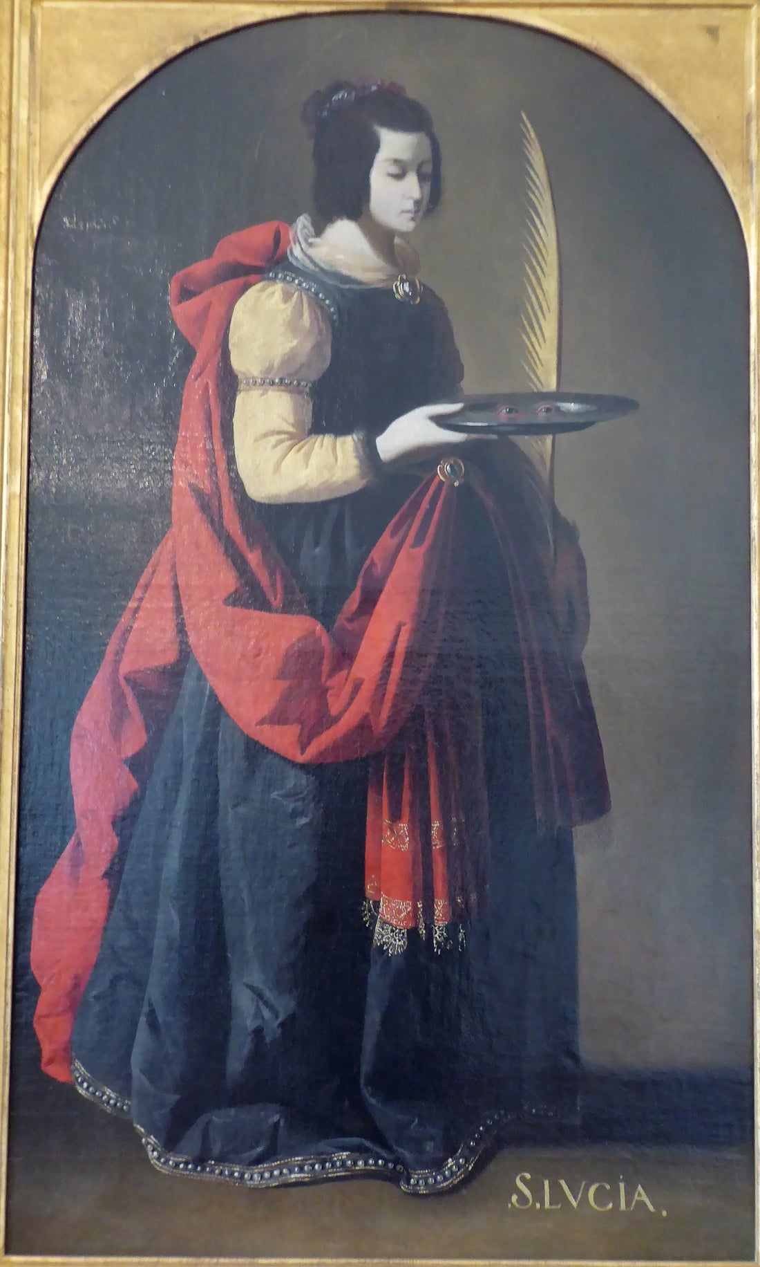 Francisco de Zurbaran, Sainte Lucie, ascetic figure