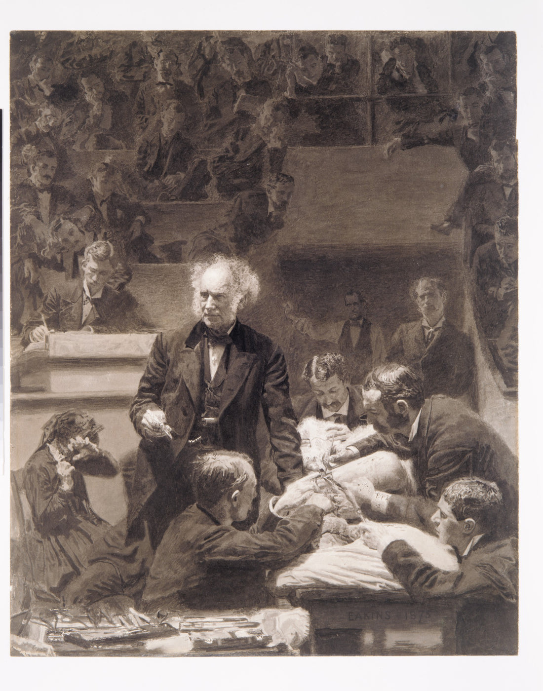 Thomas Eakins, The Gross Clinic (1875), 19th century clinical scene
