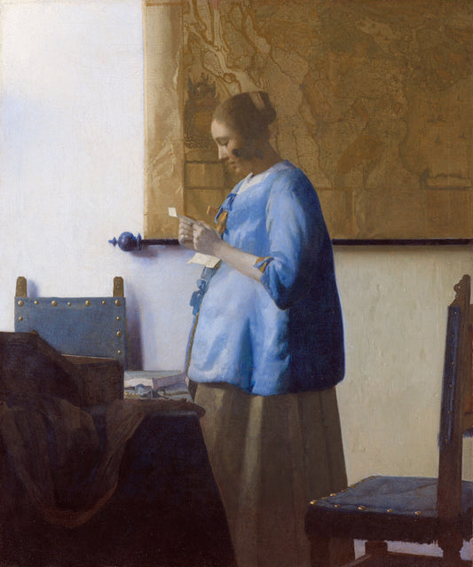 Johannes Vermeer, Woman in Blue Reading a Letter (c.1663)