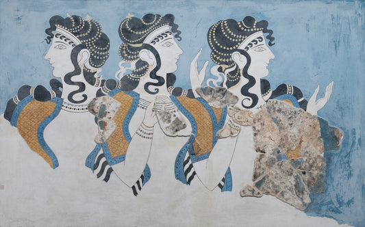 Women fresco from Knossos, Minoan, c. 1600 BCE