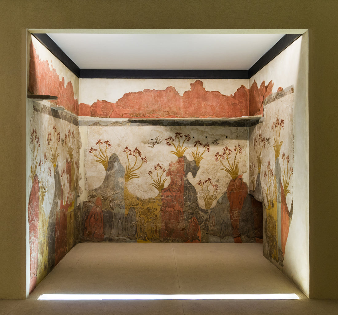 Spring fresco from Akrotiri, Minoan, c. 1600 BCE