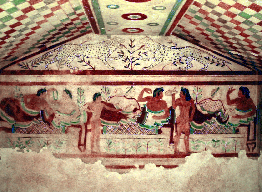 Etruscan Tomb of the Leopards, Tarquinia (c. 470 BCE)